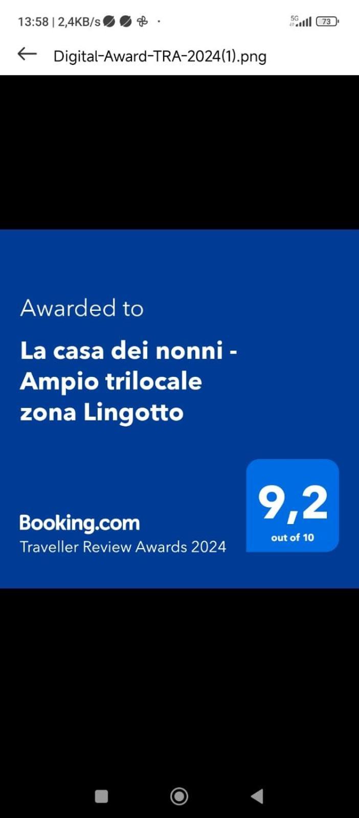 La Casa Dei Nonni - Ampio Trilocale Zona Lingotto Lägenhet Turin Exteriör bild